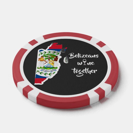 Belizeans Wine Together Poker Chips (Enkel)