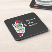 Belizeans Wine Together Shirt Bier Onderzetter (Linkerzijde)