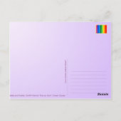 Belka en Strelka graffiti Briefkaart (Achterkant)