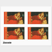 Belka en Strelka Rechthoekige Sticker (Vel)