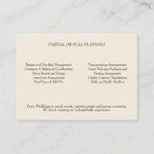  Belkaart Event Planner Tulpen Rozen Visitekaartje (Achterkant)