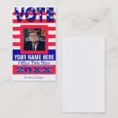 Belkaart voor campagne-Sjabloon Contactkaartje (Voorkant / Achterkant)