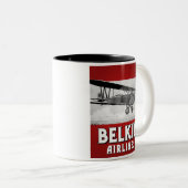 Belkin Airlines-mok Tweekleurige Koffiemok (Voorkant rechts)