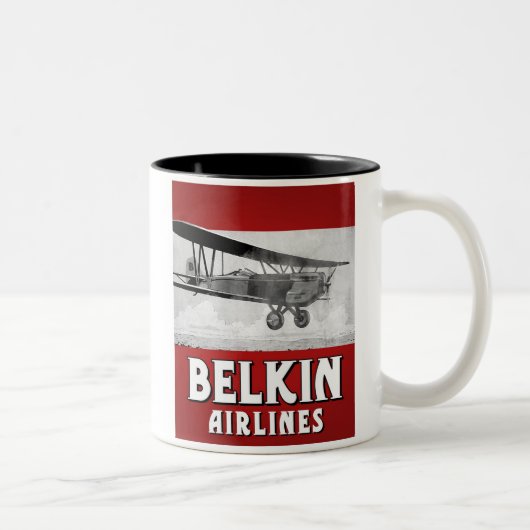Belkin Airlines-mok Tweekleurige Koffiemok (Rechts)