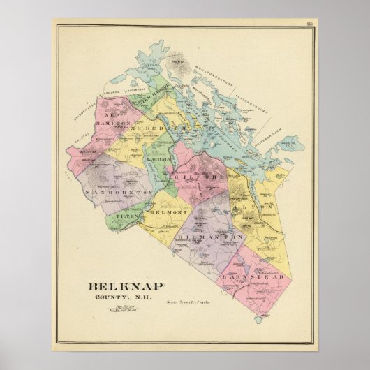 Belknap County, NH Poster (Voorkant)