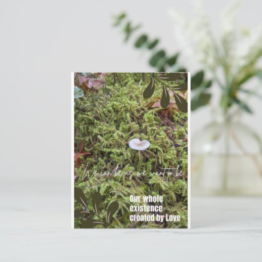 Belknap Mushroom Briefkaart met Verbindingsquote (Staand voorkant)