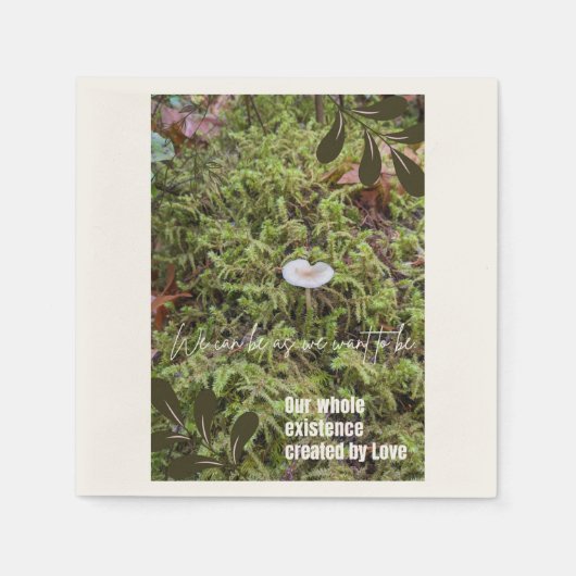 Belknap Mushroom met Quote Servet (Voorkant)