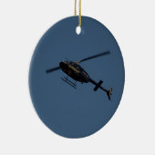 Bell 206B-3 JetRanger III Helikopter. Keramisch Ornament (Rechts)