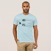 Bell 47 Helikopter T-shirt (Voorkant volledig)