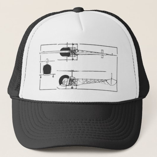 Bell 47 Helikopter Trucker Pet (Voorkant)
