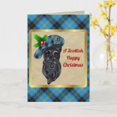 Bell Badge & Tartan Persoonlijke mas Kaart (Gele Bloem)