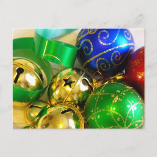 Bell, Balls and Ribbons Postcard Briefkaart (Voorkant)