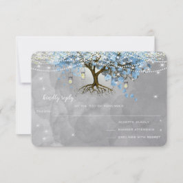 Bell Blue Heart Leaf Tree RSVP