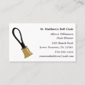 Bell Choir Handbell Musicial Instrument Visitekaartje (Voorkant)