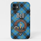 Bell Clan Badge & Tartan Phone Case (Achterkant)