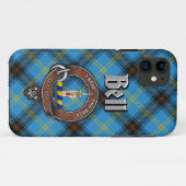 Bell Clan Badge & Tartan Phone Case (Achterkant (horizontaal))