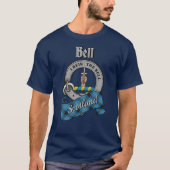 Bell Clan Badge & Tartan T-Shirt (Voorkant)