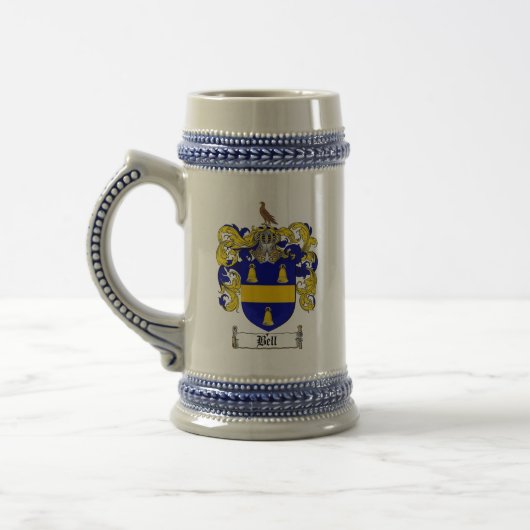 Bell Coat of Arms Bier Stein Bierpul (Links)