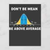 Bell Curve Statistics Humor Mathematisch Gift Briefkaart (Voorkant)