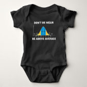 Bell Curve Statistics Humor Mathematisch Gift Romper (Voorkant)
