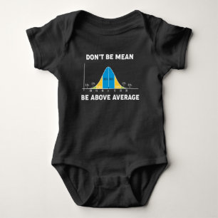 Bell Curve Statistics Humor Mathematisch Gift Romper