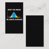 Bell Curve Statistics Humor Mathematisch Gift Visitekaartje (Voorkant / Achterkant)