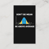 Bell Curve Statistics Humor Mathematisch Gift Visitekaartje (Voorkant)