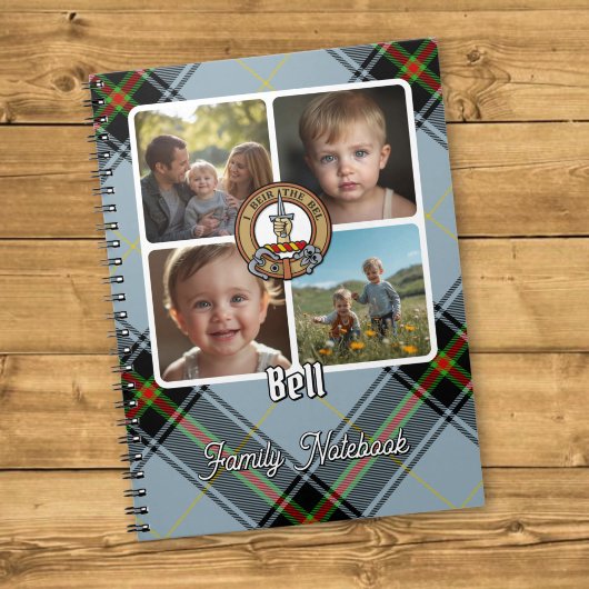 Bell familiefotocollage notitieboek