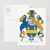 Bell Family Crest Briefkaart (Voorkant / Achterkant)