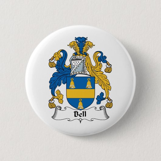Bell Family Crest Ronde Button 5,7 Cm (Voorkant)