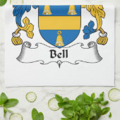 Bell Family Crest Theedoek (Gevouwen)