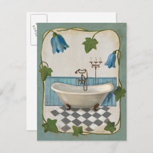 Bell Flower Bath Briefkaart (Voorkant / Achterkant)