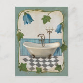 Bell Flower Bath Briefkaart (Voorkant)
