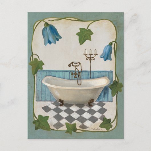 Bell Flower Bath Briefkaart (Voorkant)