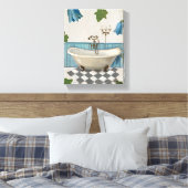 Bell Flower Bath Canvas Afdruk (Insitu (Slaapkamer))