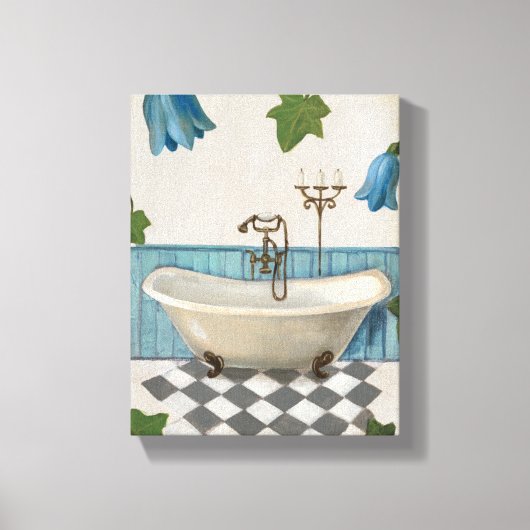 Bell Flower Bath Canvas Afdruk (Voorkant)