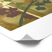 "Bell Flower Bird"-afdruk Poster (Hoek)