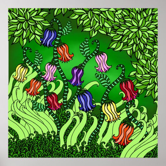Bell Flowers Poster (Voorkant)