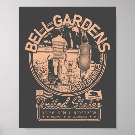 BELL GARDENS CALIFORNIA - VETERANS PARK POSTER (Voorkant)