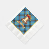 Bell gepersonaliseerde Tartan kerst Servet (Hoek)