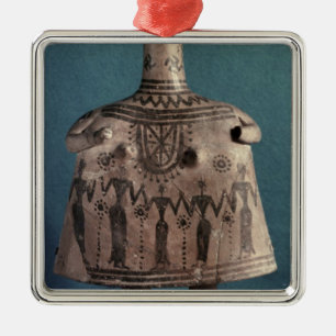Bell idol, uit Thebes, Boeotia, c.700 BC Metalen Ornament
