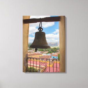 Bell in een kerktoren, Cuba Canvas Afdruk