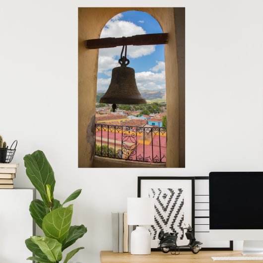 Bell in een kerktoren, Cuba Poster (Thuiskantoor)