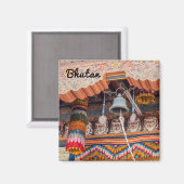 Bell in Punakha Dzong - Bhutan, Himalaya, Azië Magneet (Voorkant / Achterkant)