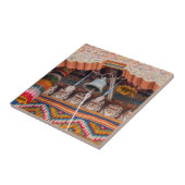 Bell in Punakha Dzong - Bhutan, Himalaya, Azië Tegeltje (Zijkant)