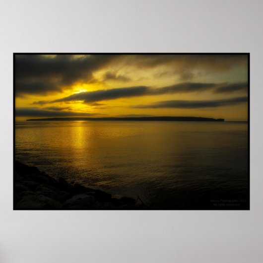 Bell Island Sunset Poster (Voorkant)