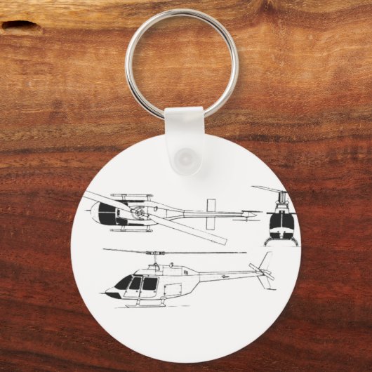 Bell Jet Ranger/TH- Sleutelhanger (Voorkant)