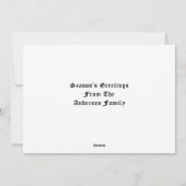 Bell, Mistletoe & Holly Feestdagenkaart (Achterkant)