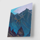 Bell Mountain, 1932, van Nicholas Roerich Vierkante Klok (Hoek)