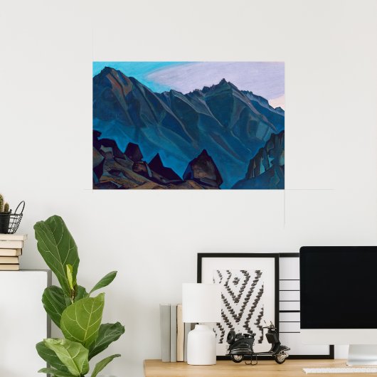 Bell Mountain door Nicholas Roerich Poster (Thuiskantoor)